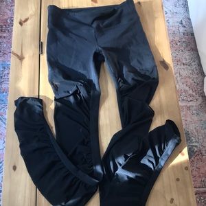 ALO black goddess mesh leggings medium